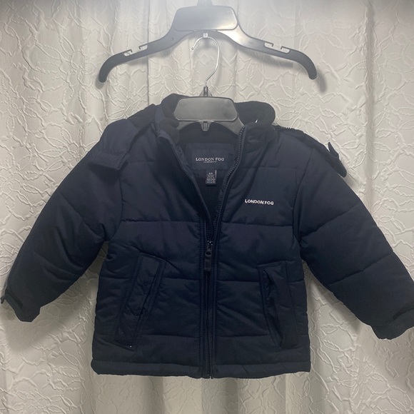 London fog coat / navy blue / size 4 little boys - Picture 1 of 4